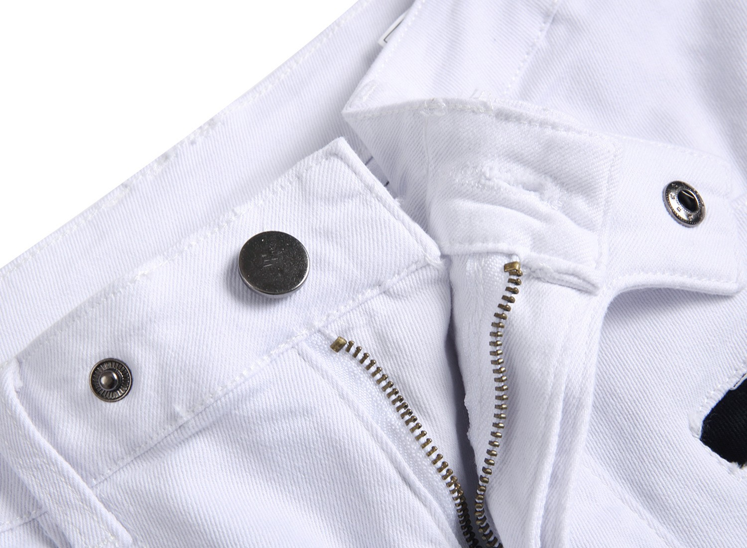 Men’s Patchwork Slim Fit Jeans