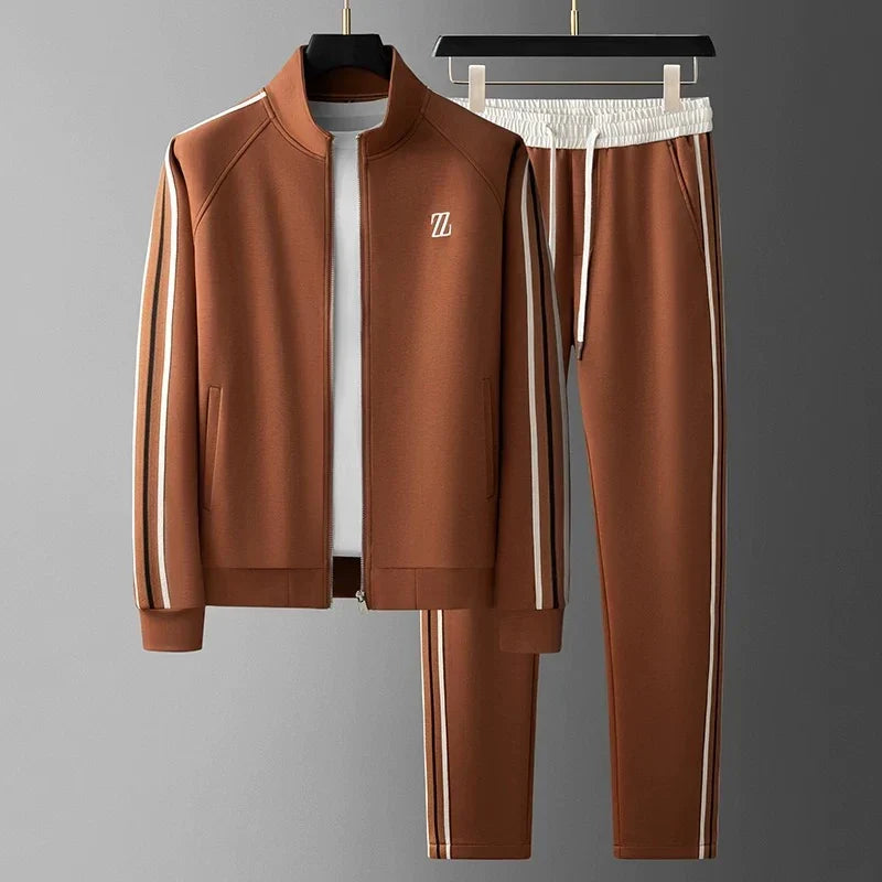 Stand-Collar Casual Sports Suit
